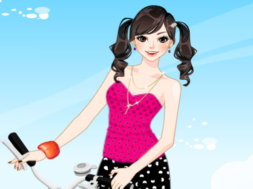 Bicycle Girl Dressup Game - Dressup Game