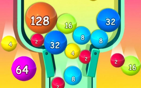 2048 Ball Buster Online Game - Number Merging Puzzle