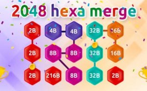 Hex Merge 2048 Number Puzzle